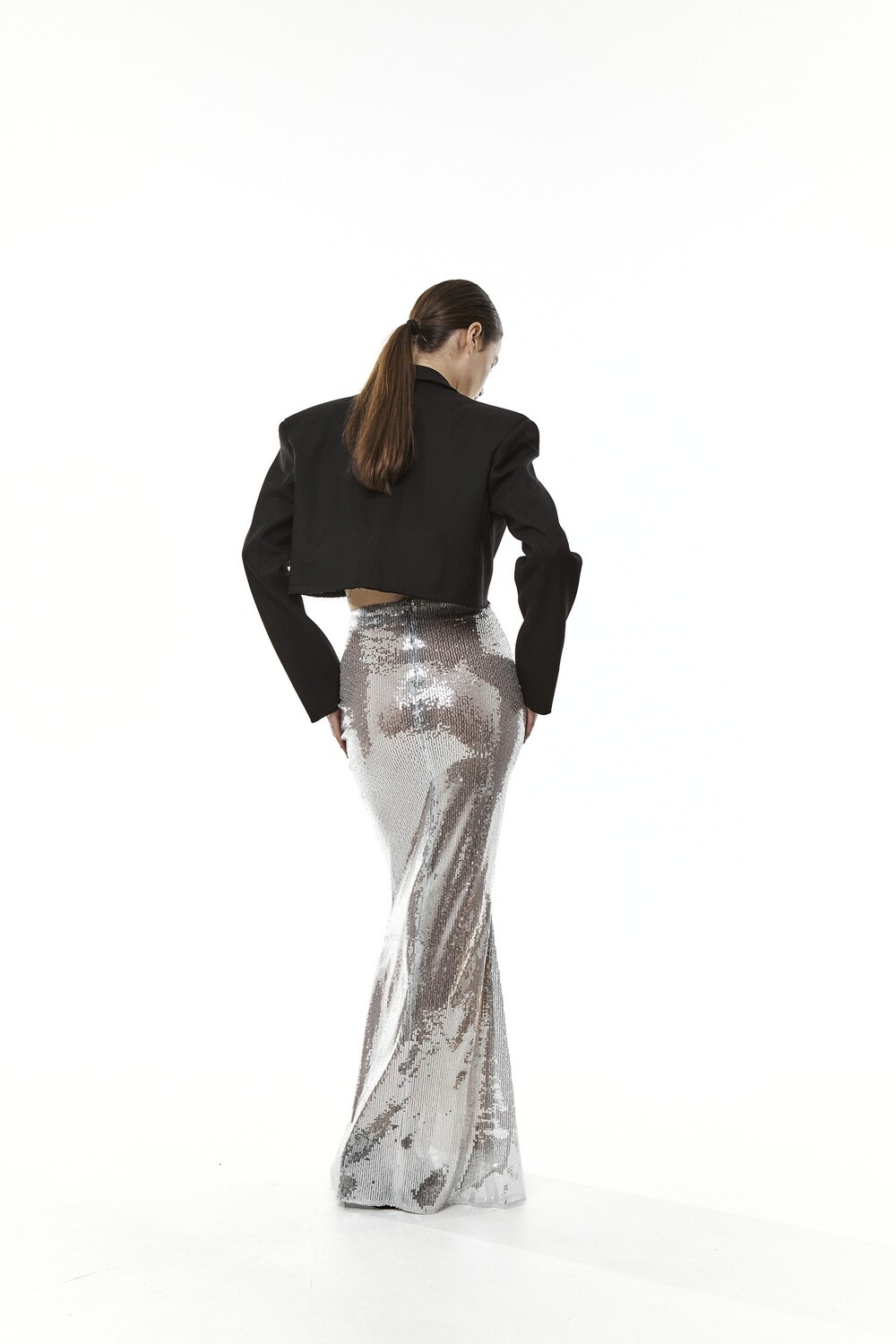 Fish skirt with sequins